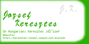 jozsef keresztes business card